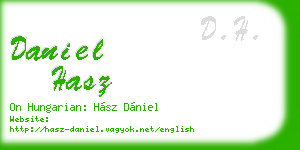 daniel hasz business card